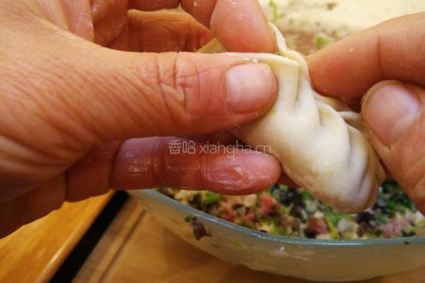 柳叶饺子的包法的做法图解20