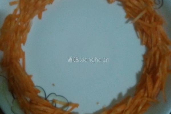 胡萝卜圈黄豆小芽的做法图解5