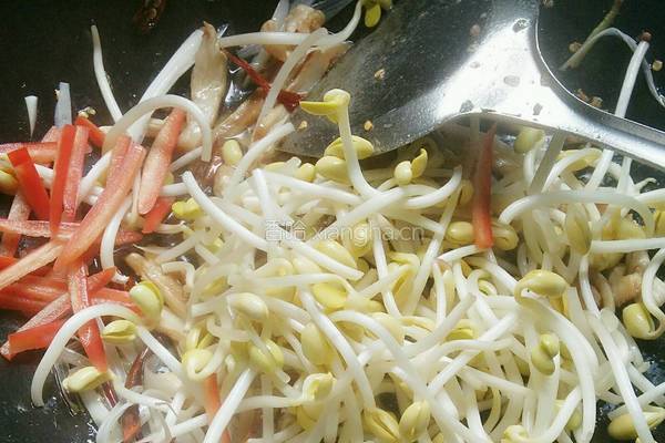 黄豆芽炒肉丝的做法图解5