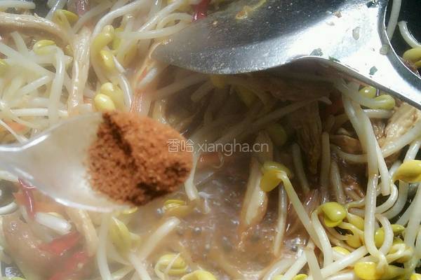 黄豆芽炒肉丝的做法图解7