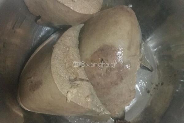 凉切猪肝的做法图解4