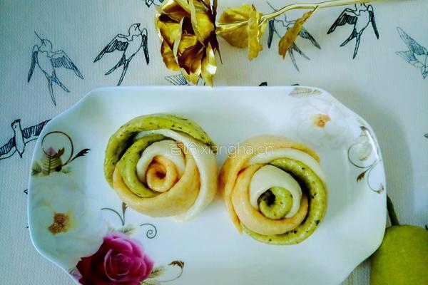 蔬菜花式馒头的做法图解8