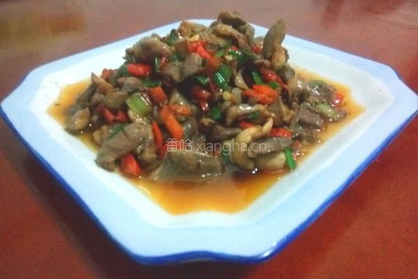 家常爆鸡胗的做法图解9