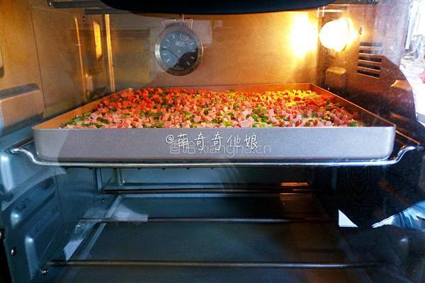 葱香火腿肉松面包的做法图解13