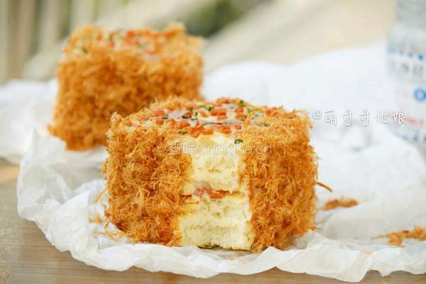 葱香火腿肉松面包的做法图解19
