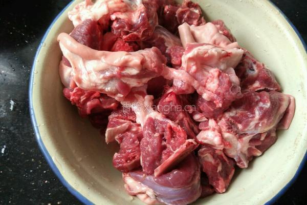 萝卜炖羊肉的做法图解1