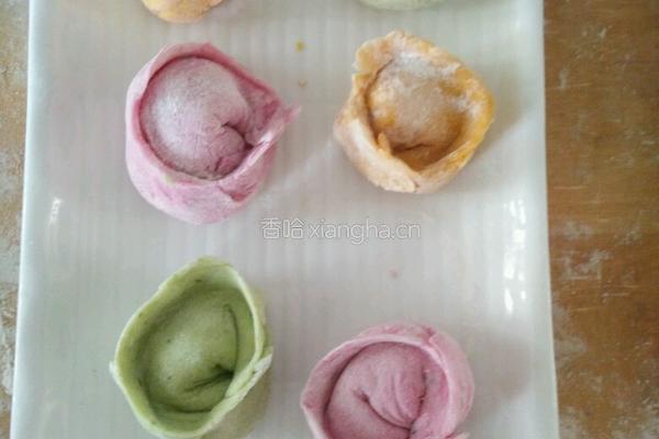 多样玫瑰花卷花样花卷与多样饺子大全的做法图解28