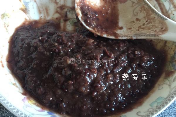 红豆沙抹茶甜点的做法图解2