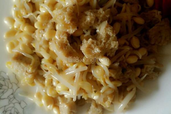 豆芽拌面筋的做法图解6