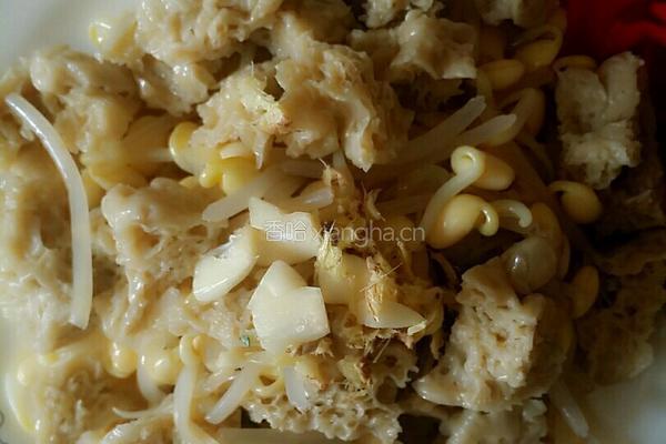豆芽拌面筋的做法图解5