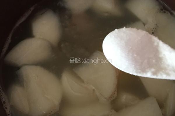 白萝卜排骨汤的做法图解5