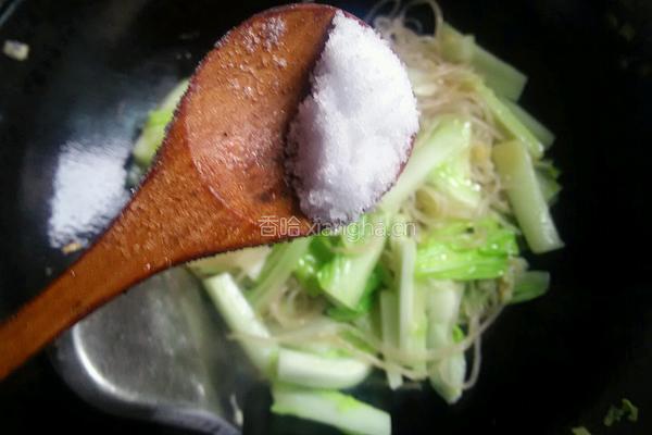 白菜炒粉丝的做法图解13