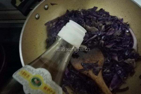 炒紫甘蓝的做法图解9