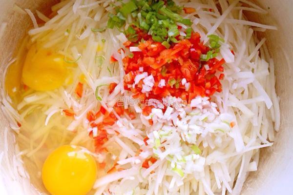土豆丝煎饼的做法图解2
