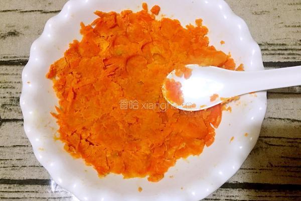 红薯椰蓉饼的做法图解2