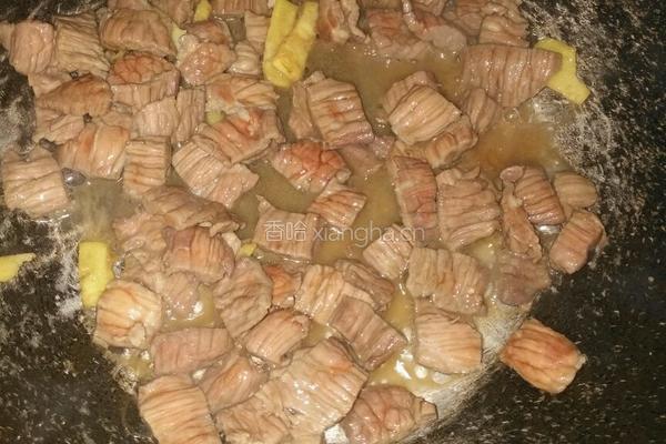 小白菜炒牛肉的做法图解5