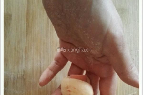 红萝卜泥热狗馒头的做法图解5