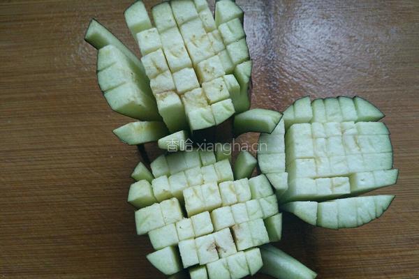 菊花茄子的做法图解3