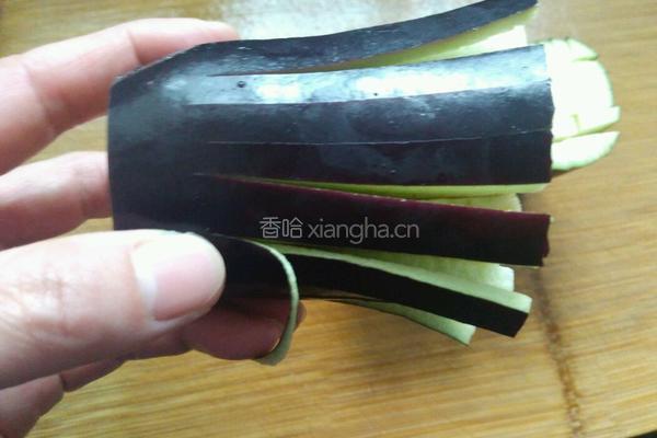 菊花茄子的做法图解4