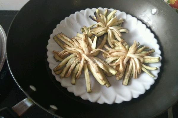 菊花茄子的做法图解8