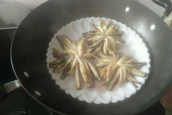 菊花茄子的做法图解15
