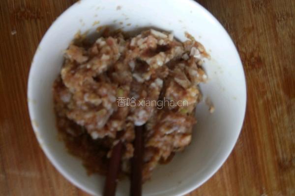 香菇塞肉的做法图解3