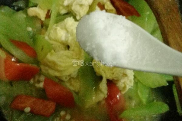 莴笋炒鸡蛋的做法图解9