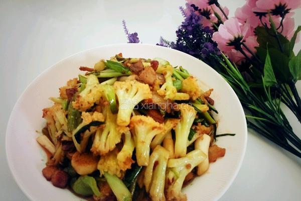干煸花菜的做法图解7