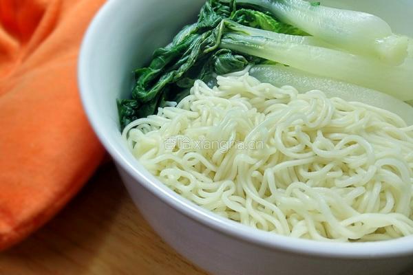 清淡小白菜饼面（电饭煲版）的做法图解6