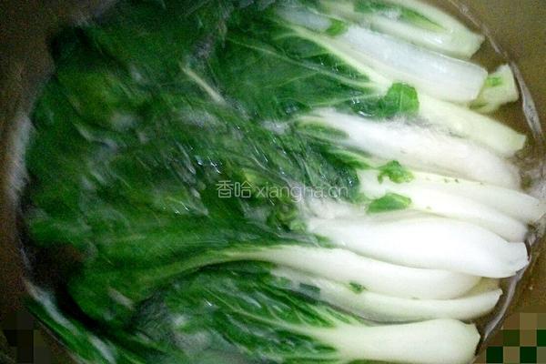 清淡小白菜饼面（电饭煲版）的做法图解3