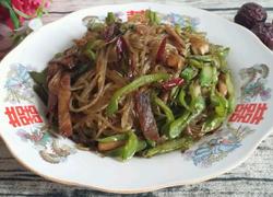 豆角肉丝炒粉条