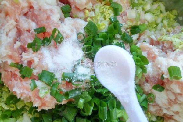 娃娃菜馅饺子的做法图解4