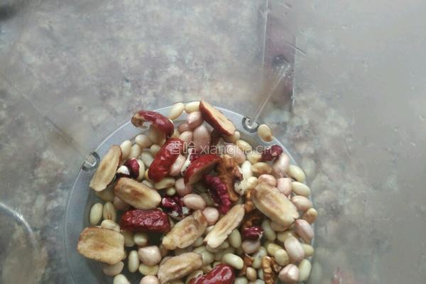 核桃红枣豆浆的做法图解3