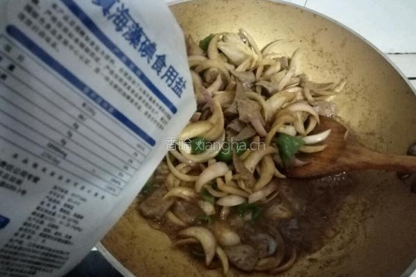 洋葱炒猪肝的做法图解12
