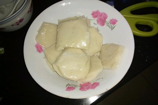 油炸糯米糍粑的做法图解2