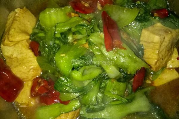 白菜炒豆腐的做法图解7