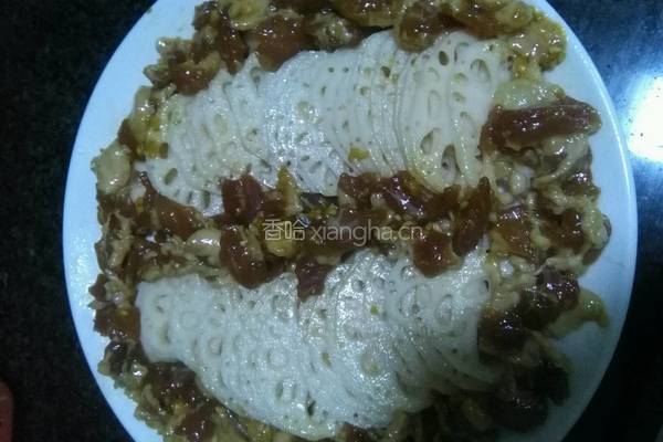 五花肉蒸藕片的做法图解5