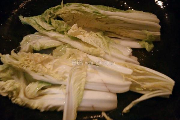 娃娃菜鸭架汤的做法图解3
