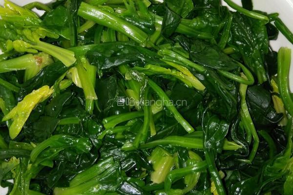 菠菜拌鸡蛋的做法图解4