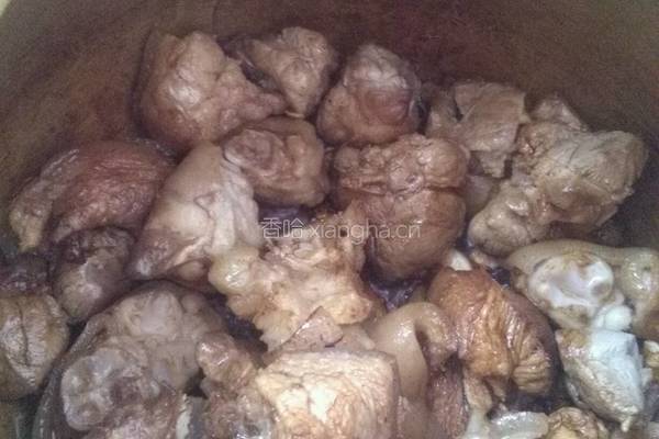 黄豆焖猪脚的做法图解4