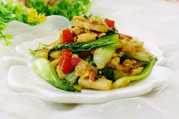 小青菜炒年糕