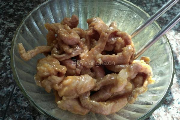 荷兰豆炒肉的做法图解4
