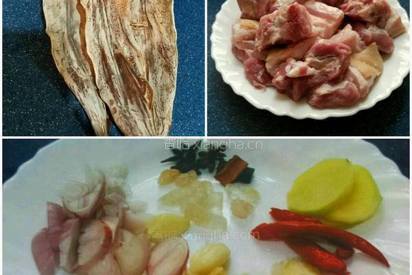 魷魚炆腩肉的做法图解1