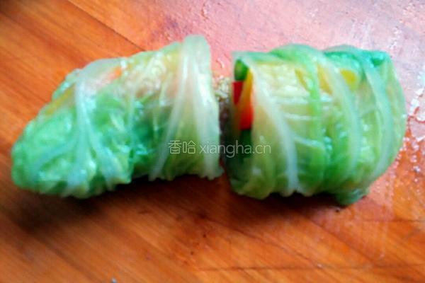翡翠蔬菜卷的做法图解4