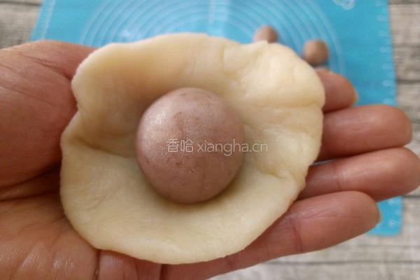 淡紫薯红豆酥的做法图解5