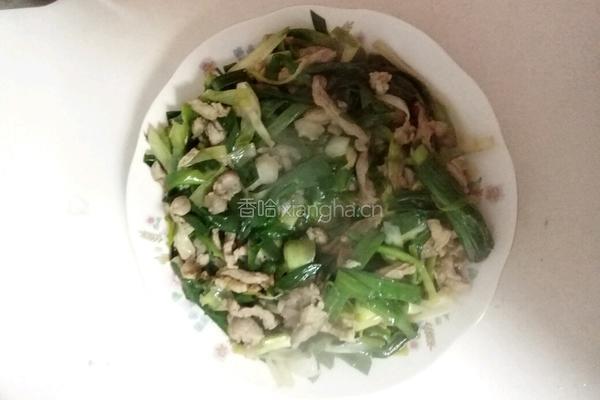 大蒜炒肉丝的做法图解10