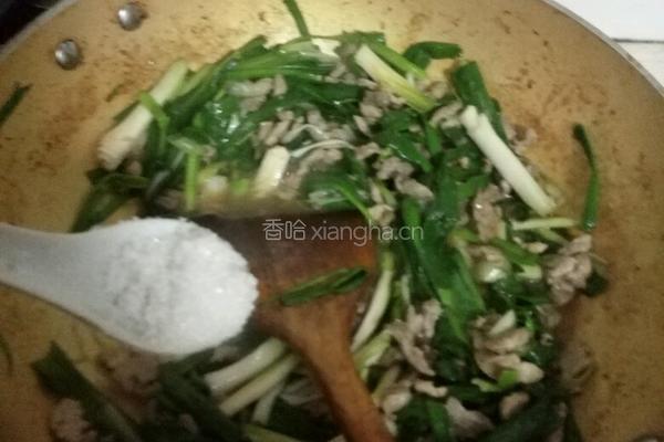 大蒜炒肉丝的做法图解9