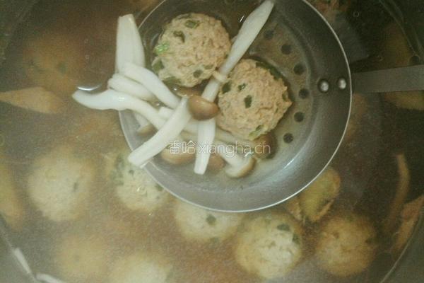 灵芝菇肉丸汤的做法图解7