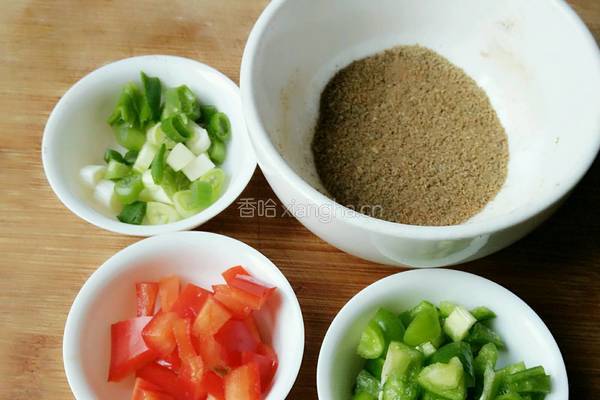 椒盐绿豆饼的做法图解3
