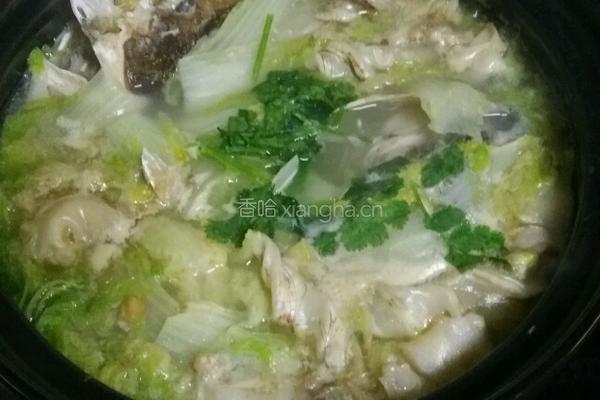 鱼头白菜汤的做法图解5